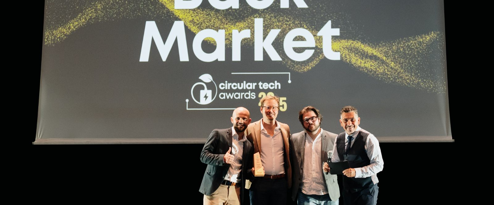 Winner announced on stage at the Circular Tech Awards 2025