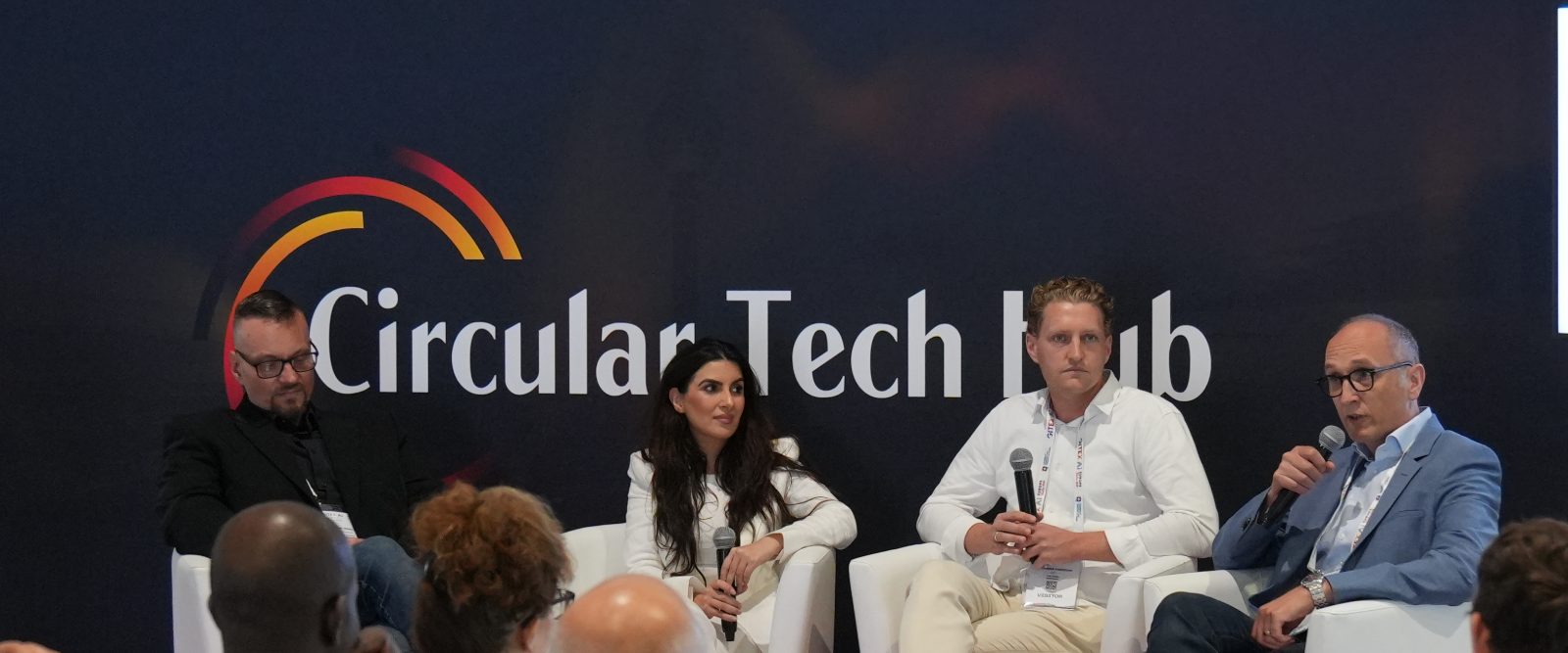 Panel discussion on the Circular Tech Hub stage at GITEX Europe in Berlin