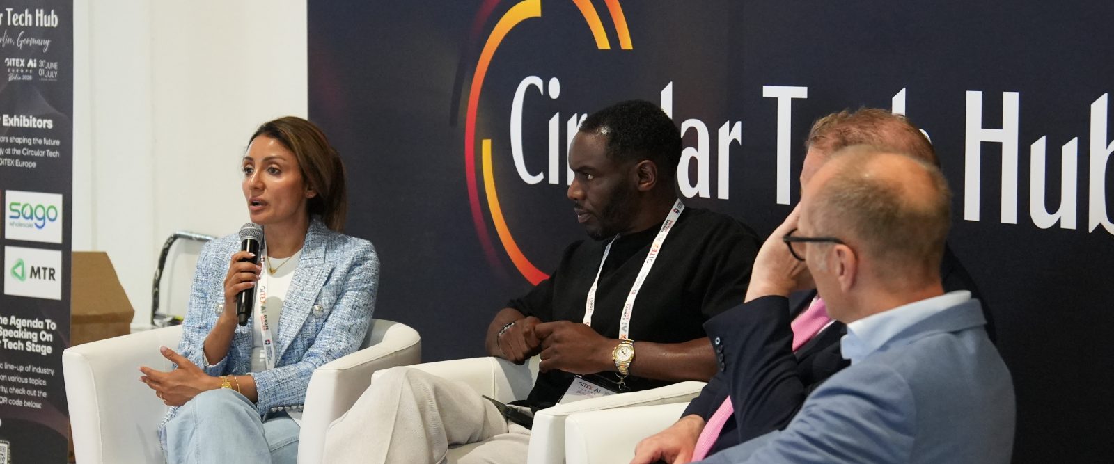 Industry panel discussion at the Circular Tech Hub, GITEX Europe