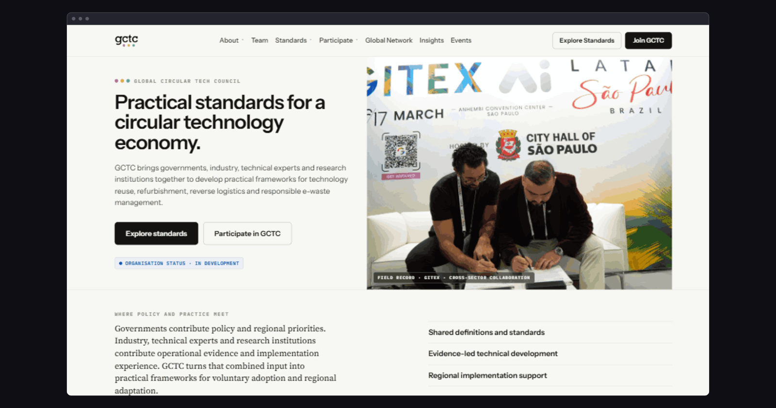 GCTC website screenshot — image 1 of 3